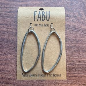 FABU Mixed Metal Earrings!  Brand New….Never Worn